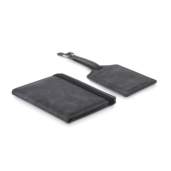 Set de voyage personnalisable JETTAG gris pierre